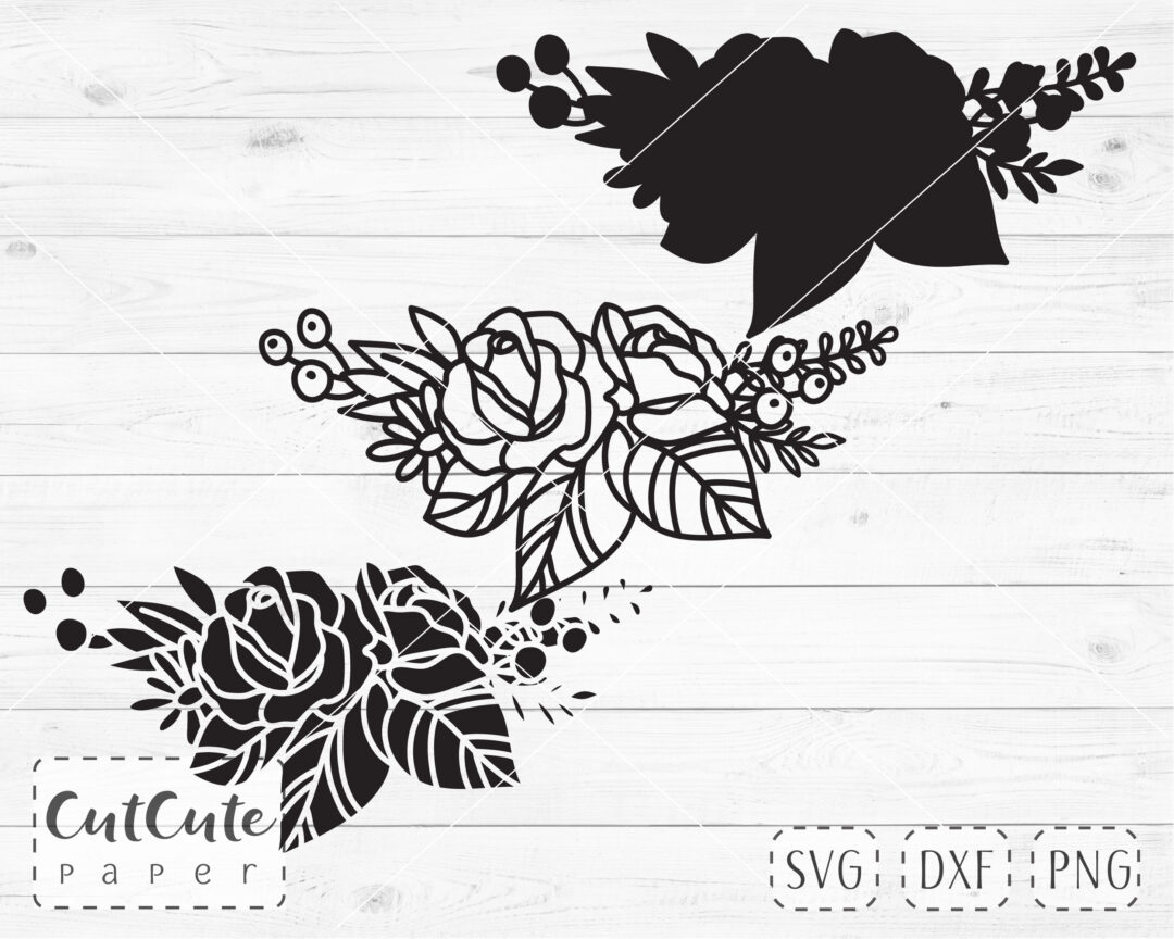 Rose SVG Cut Files - Free Download — svgocean