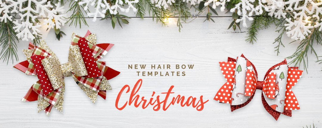 new hair bow templates for Christmas