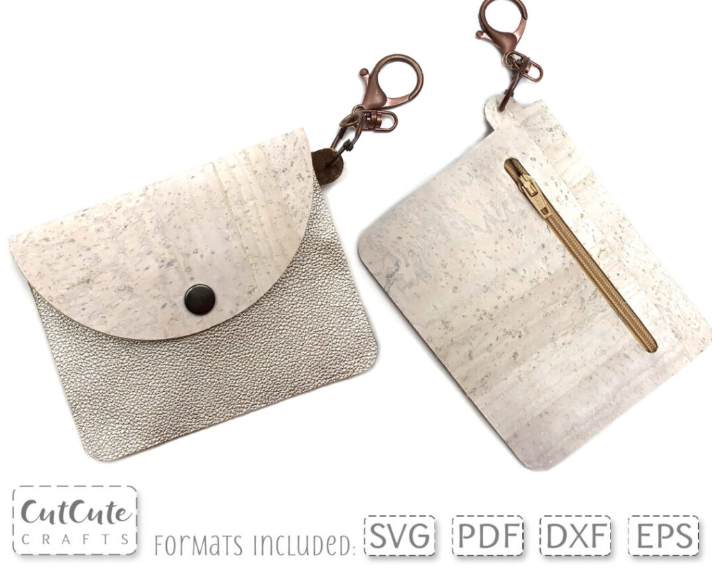 No-Sew Zipper Combo Wallet Template