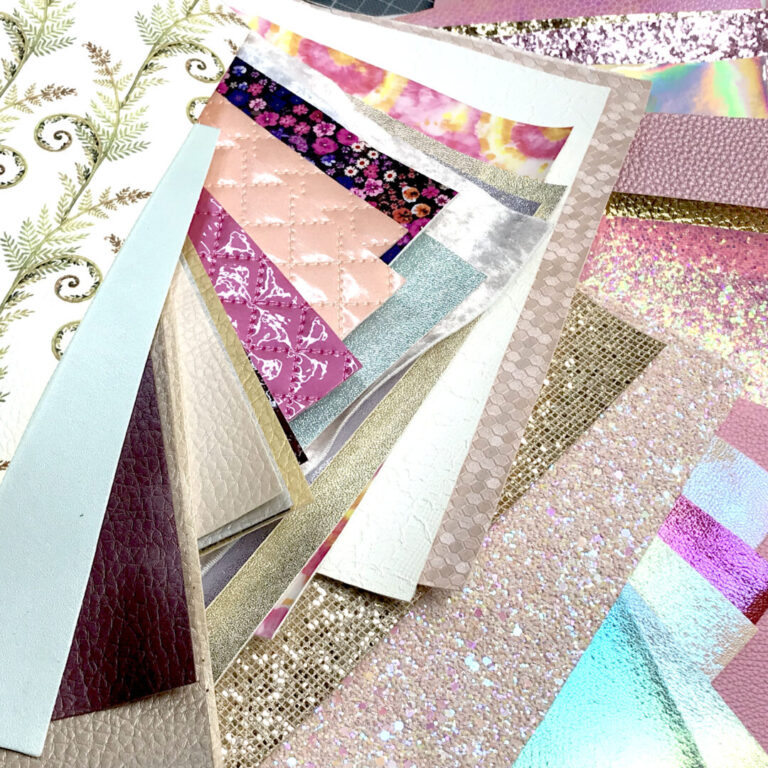 Faux Leathers and Glitter Canvas and how to cut them on your Cricut or